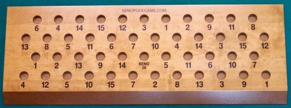 keno pool board 9plg