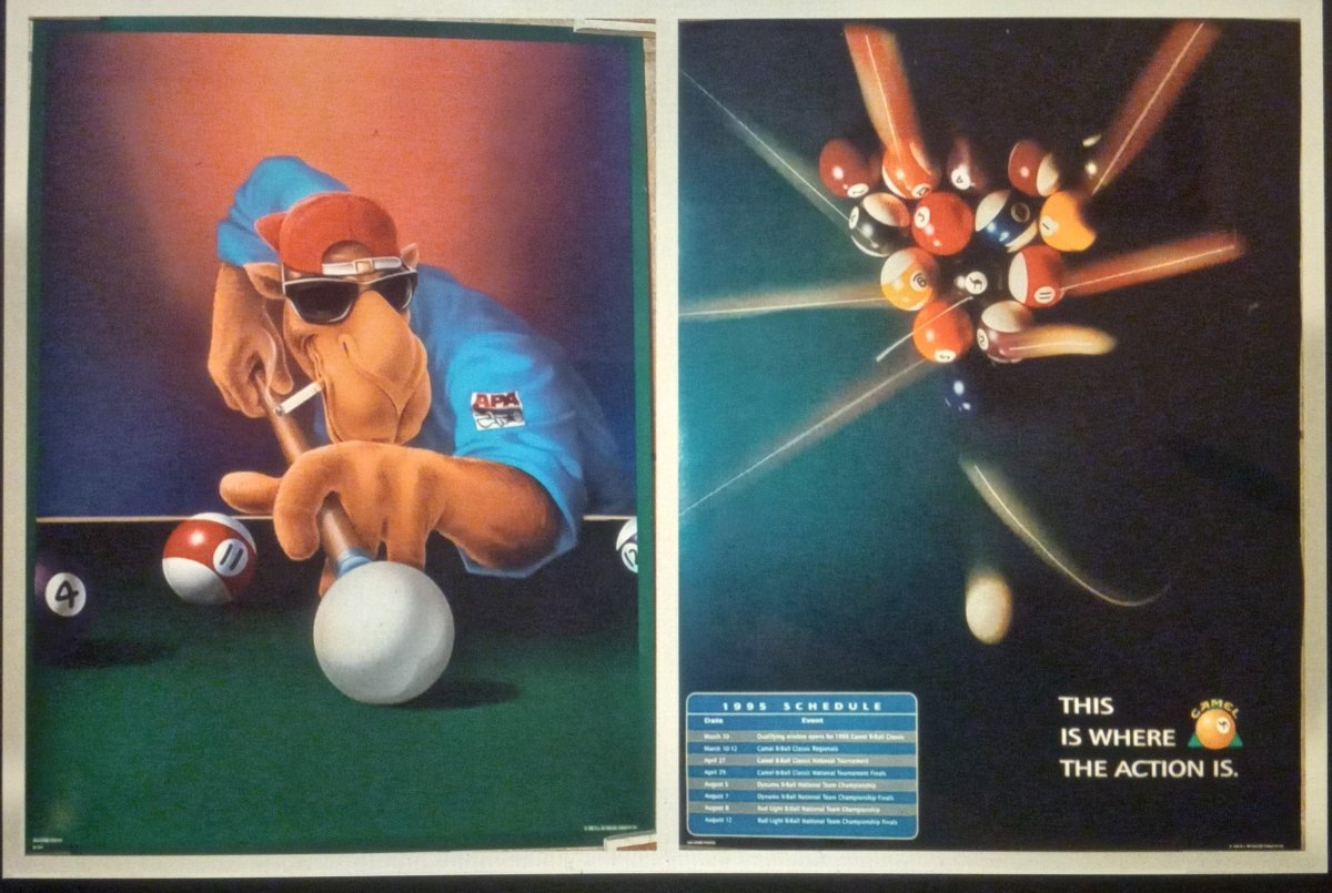 Very cool Meucci 95-17 Camel 8 Ball Classic tournament cue Very cool Meucci 95-17 Camel 8 Ball Classic tournament cue