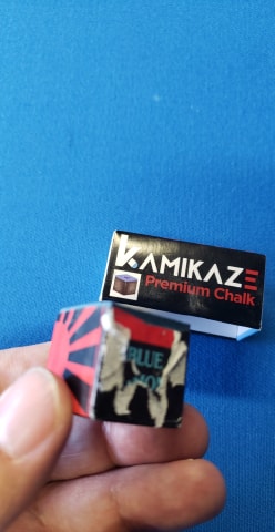 Kamui Roku Chalk - Blue Single Six Sided Less Mess than 1.21/.98 Less  Miscues 