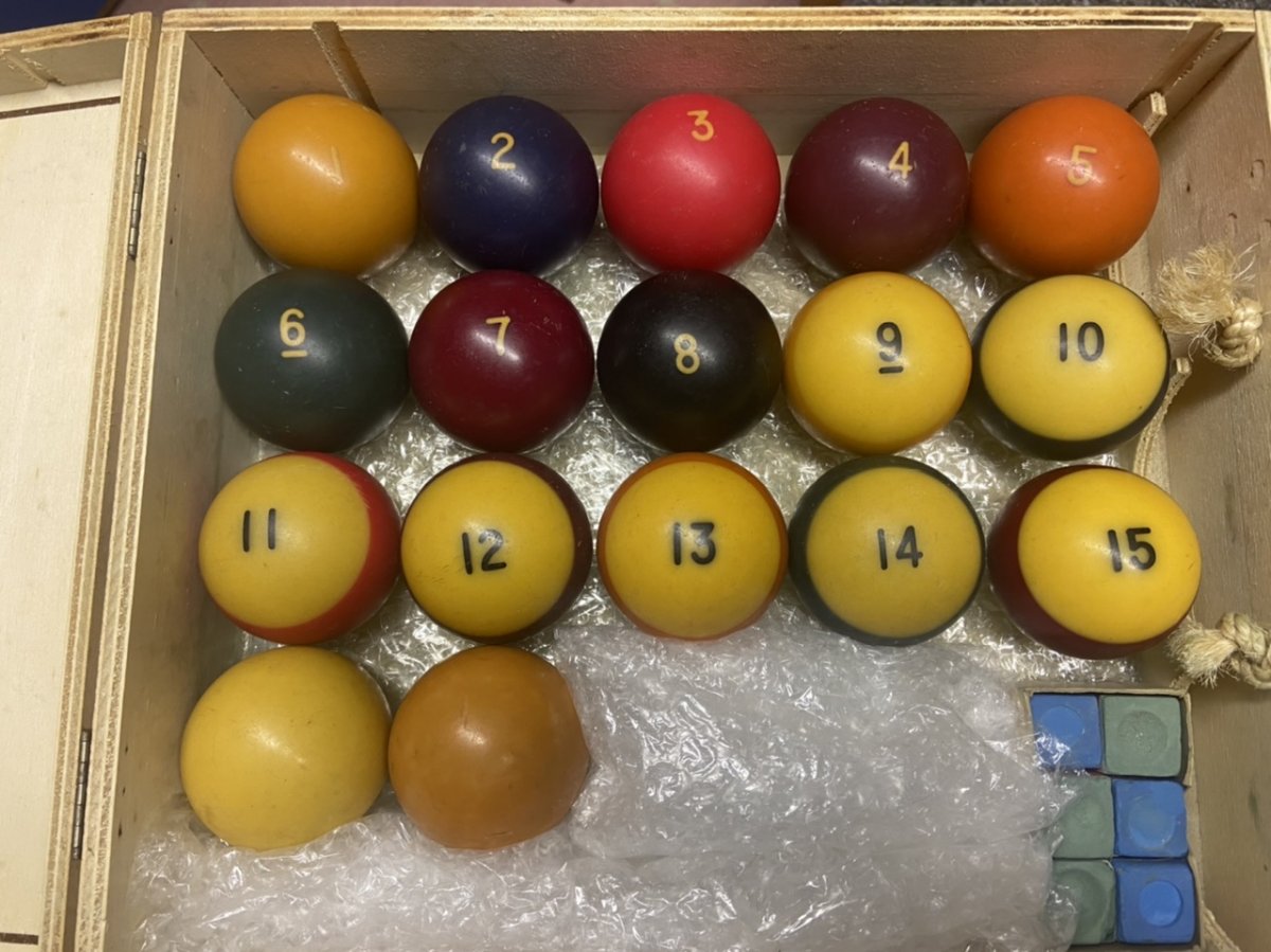 Help Identifying Antique Pool Balls | AzBilliards Forums