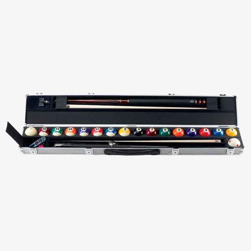 Sold ARAMITH CUE AND BILLIARD BALL SET CASE NEW and DEEPLY