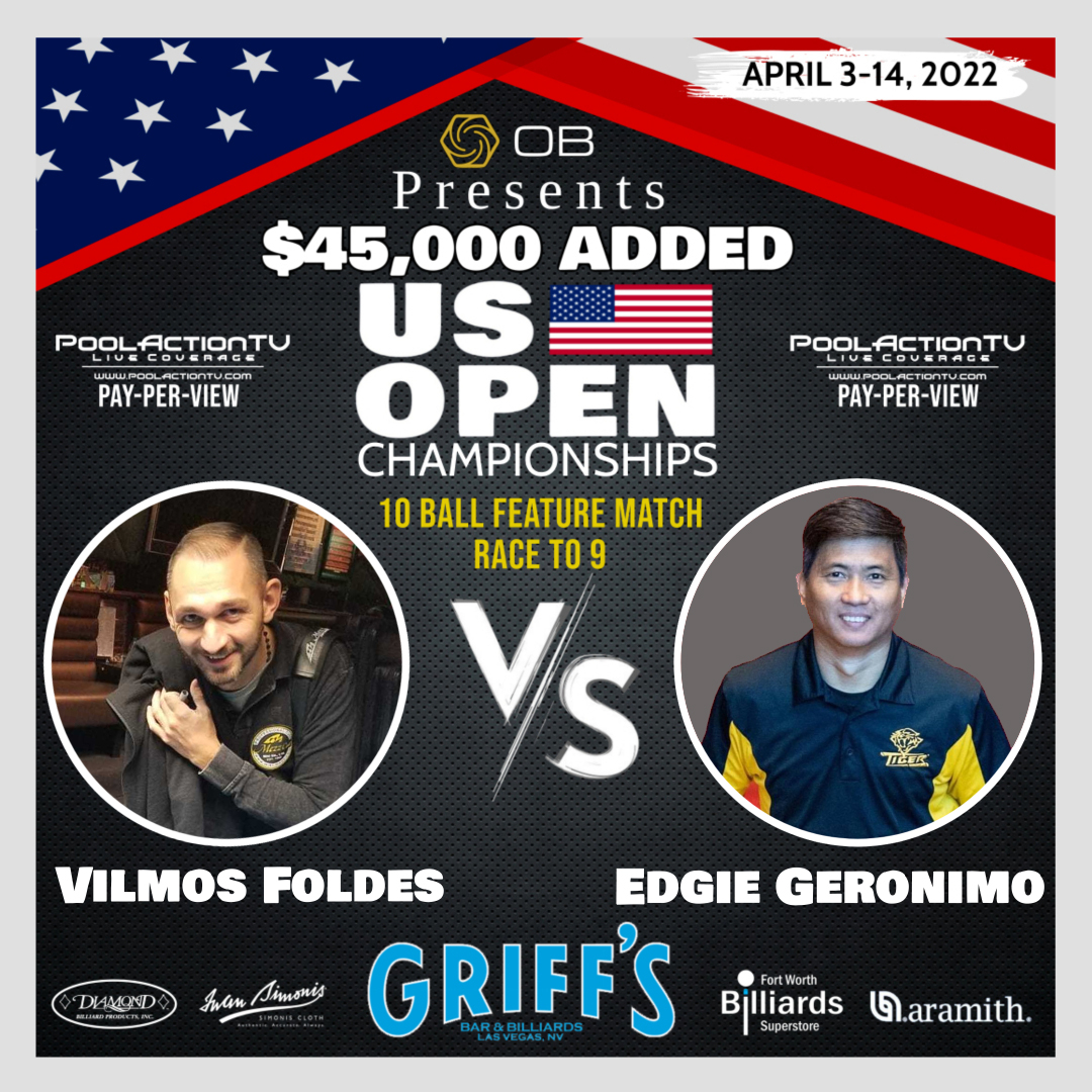 US OPEN Championships $45,000 Added Las Vegas April 3-14, 2022 Page 2 AzBilliards Forums