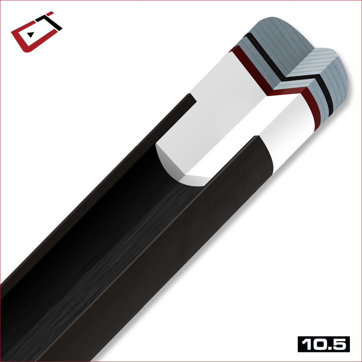 Cue Cynergy 10.5 closeup of tip.jpg