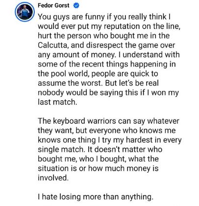 Fedor Reply About Dumping.JPG
