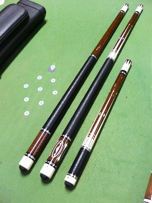 The most expensive jump cue ever made? Beautiful snakewood Ginacue