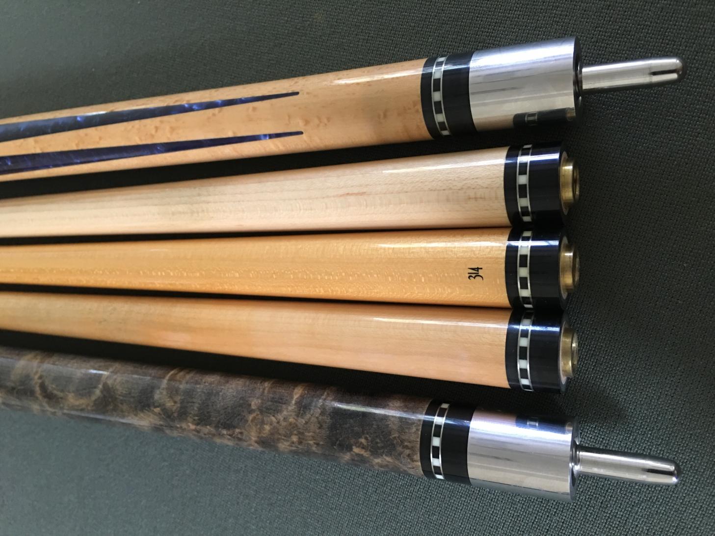 Vintage 314 shaft with older set of Lucasi Cues | AzBilliards Forums