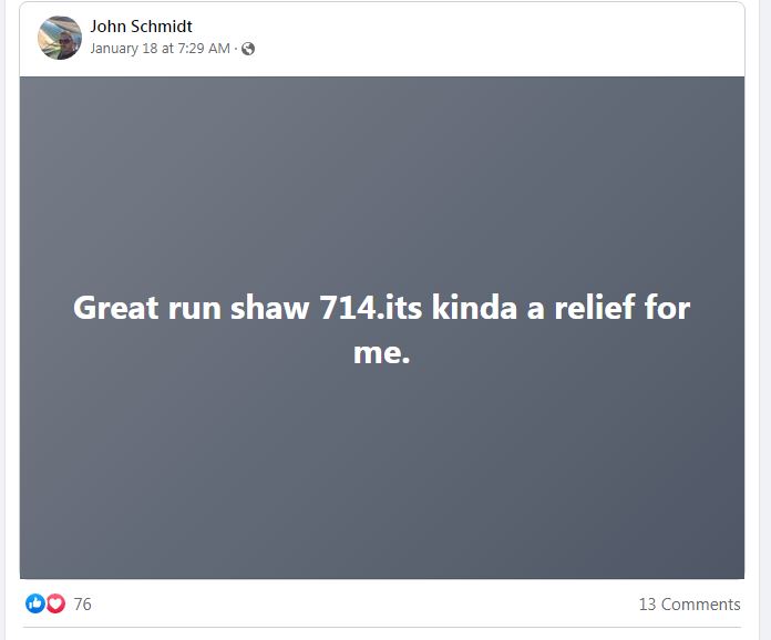 John Schmidt compliments Jayson's 714 - at Straight Pool Fanatics Facebook.JPG