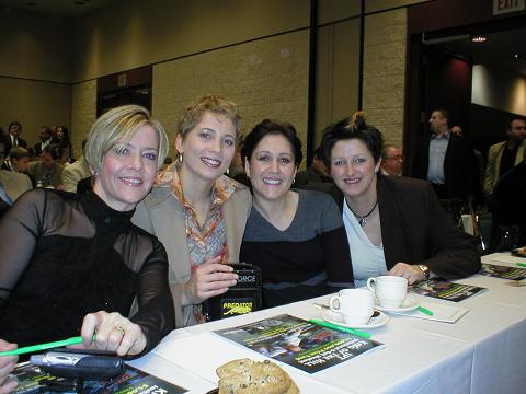 Lady Pros at IPT Players Meeting at KOTH Shootout[1].JPG