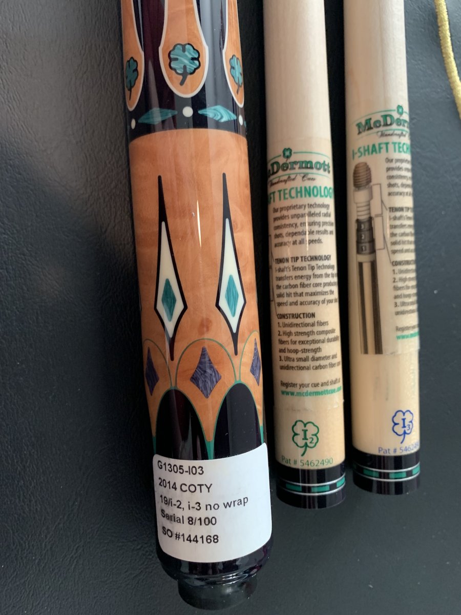 2014 McDermott Cue of the Year 8/100 MINT AzBilliards Forums