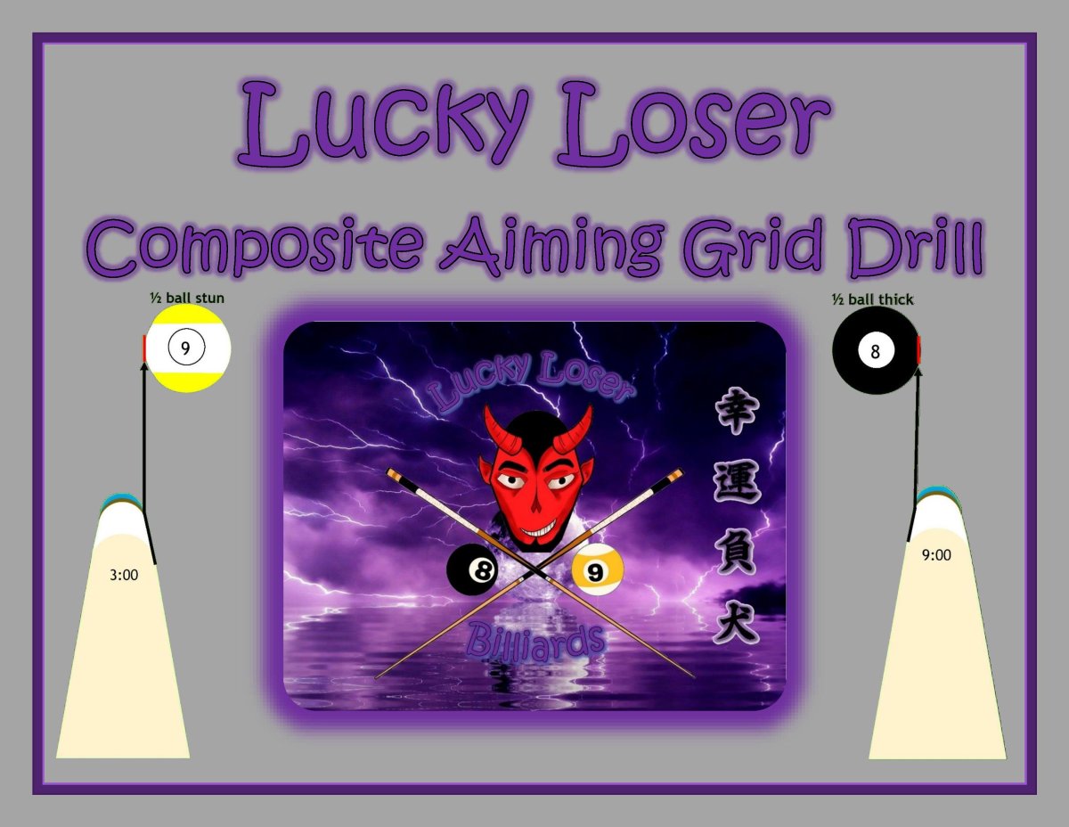 PoolDawg Lucky Loser Composite Aiming System Grid Drill cover.jpg