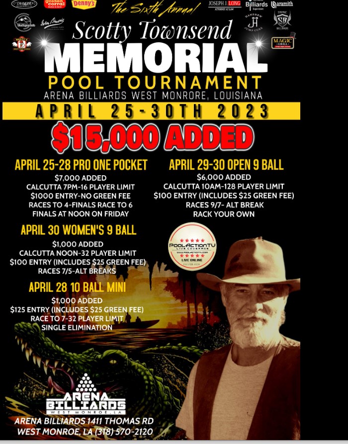 My Scotty Townsend Tribute & Tournament info Page 6 AzBilliards Forums