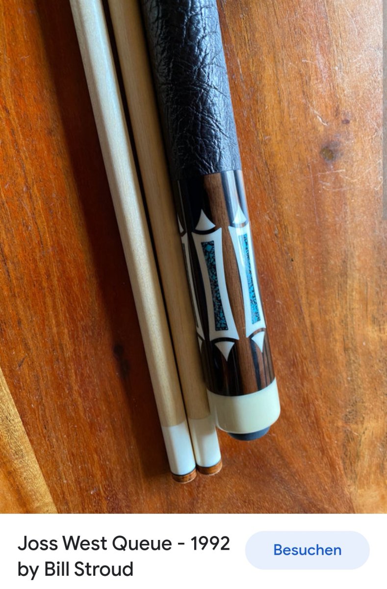 Value determination of a Joss West custom cue from 1992