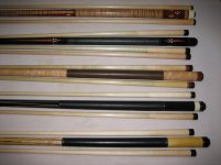 cues for sale  2010 001.jpg