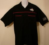 Men's camp shirt black with red trim.jpg