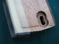 Drilling for the pockets and adding the cloth relief (4).JPG