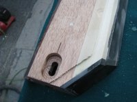 Drilling for the pockets and adding the cloth relief (3).JPG