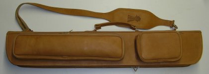 Butterfly Cue Case(saddle tan)-front view.JPG Butterfly Cue Case(saddle tan)-front view.JPG