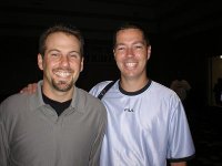 Troy Frank and John Schmidt at 2003 US Open.JPG