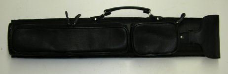 2x4 Black Textured Leather Cue Case.JPG