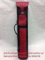 2x4 Pebbled Black w Red Sharkskin Envelope Case.jpeg 2x4 Pebbled Black w Red Sharkskin Envelope Case.jpeg