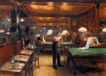 A Game Of Billiards by Jean Beraud.jpg