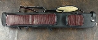 2x4 Butterfly Case Black Pebbled Leather w Wine Embossed Baby Alligator accents 1.jpg 2x4 Butterfly Case Black Pebbled Leather w Wine Embossed Baby Alligator accents 1.jpg