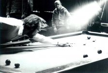 Freddy Bentivegna - X on rail - '77 Chi 9 Ball - Marie's Golden Cue - Chicago, IL - Photo by Edd.jpg