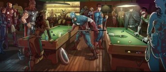 Super heroes shooing pool.jpg