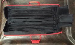 9x18 XL Nylon Dealer Butterfly Case Black with Red Accents-top interiour 1.jpg