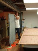 Joe (home owner) helping with the slate.JPG