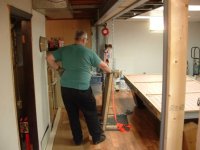 Joe (home owner) helping with the slate (3).JPG