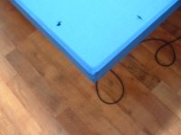 Installed bed cloth with no staples.JPG