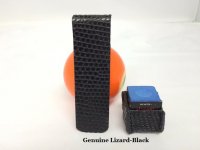 Magnetic Chalk Clip-Genuine Lizard Black 2.jpg