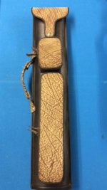 2x4 Envelope Brown Leather with Sand Bullhide Accents and Solo Strap 1.jpg