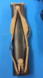 2x4 Envelope Brown Leather with Sand Bullhide Accents and Solo Strap 2.jpg