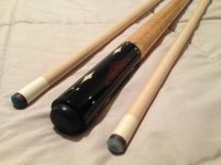 2011 DARRIN HILL CUSTOM CUE RARE INLAYS EBONY IVORY 2.jpg