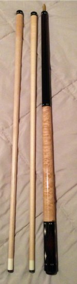 2011 DARRIN HILL CUSTOM CUE RARE INLAYS EBONY IVORY 7.jpg