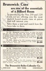 1915 Brunswick Cues.jpg