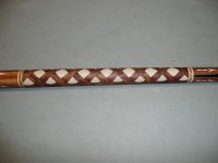 Joe's cue with Cue Tattoo-Thick n Thin Braid 4.JPG