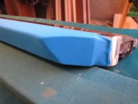 Finished up rails, cloth going on, tables together tomorrow 009.JPG