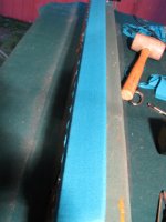 Finished up rails, cloth going on, tables together tomorrow 010.JPG