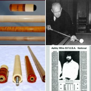 "Harvey Martin" extremely rare 4 piece ivory handle cue