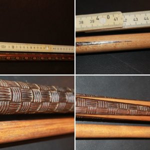 1900s German made cue with over 20,000 inlays