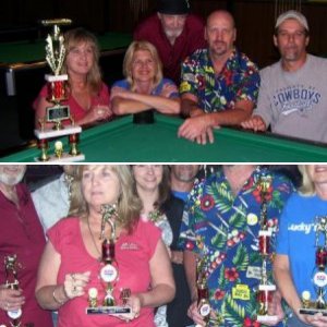 9-Ball Team 2nd Place Trophy Presentation