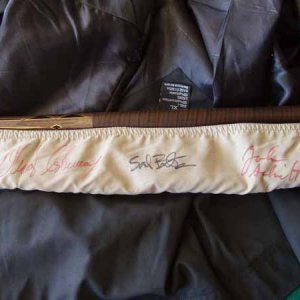 2009 04 24TomsSignatureJacket25
The pool cue is my Scorpion Break cue which Johnny Archer signed for me at Butera's Billiards in Moorpark, CA. after h