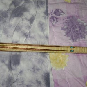 Forearm: Curl Maple,6-points One sided Veneer: Narra, Inlay: Tiger Maple,Turqouise,Rings: Ebony, Wrapped: Irish Linen