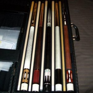 More pictures of my cues