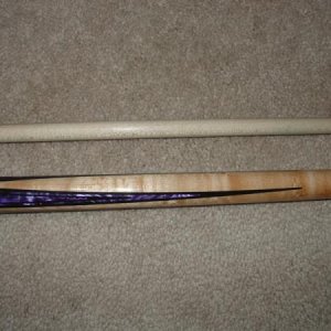 zoomed out picture of forearm (pearl purple viking)