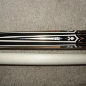 closer picture of design on forearm of thunderbolt by cuetec