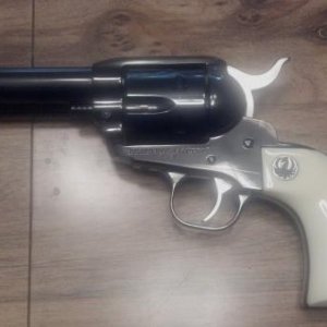 Ruger Colt 45 that will slap down and knock out what ever you hit..........